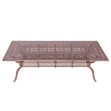 Elizabeth Aluminium Patio Table / Garden Table / Outdoor Dining Table -  240cm x 110cm Rectangle  - COPPER