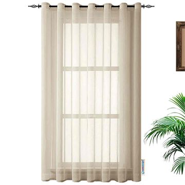 Matoc Designs Curtain - Mystic Voile - Stone - Eyelet - 500cm W x 221cm H