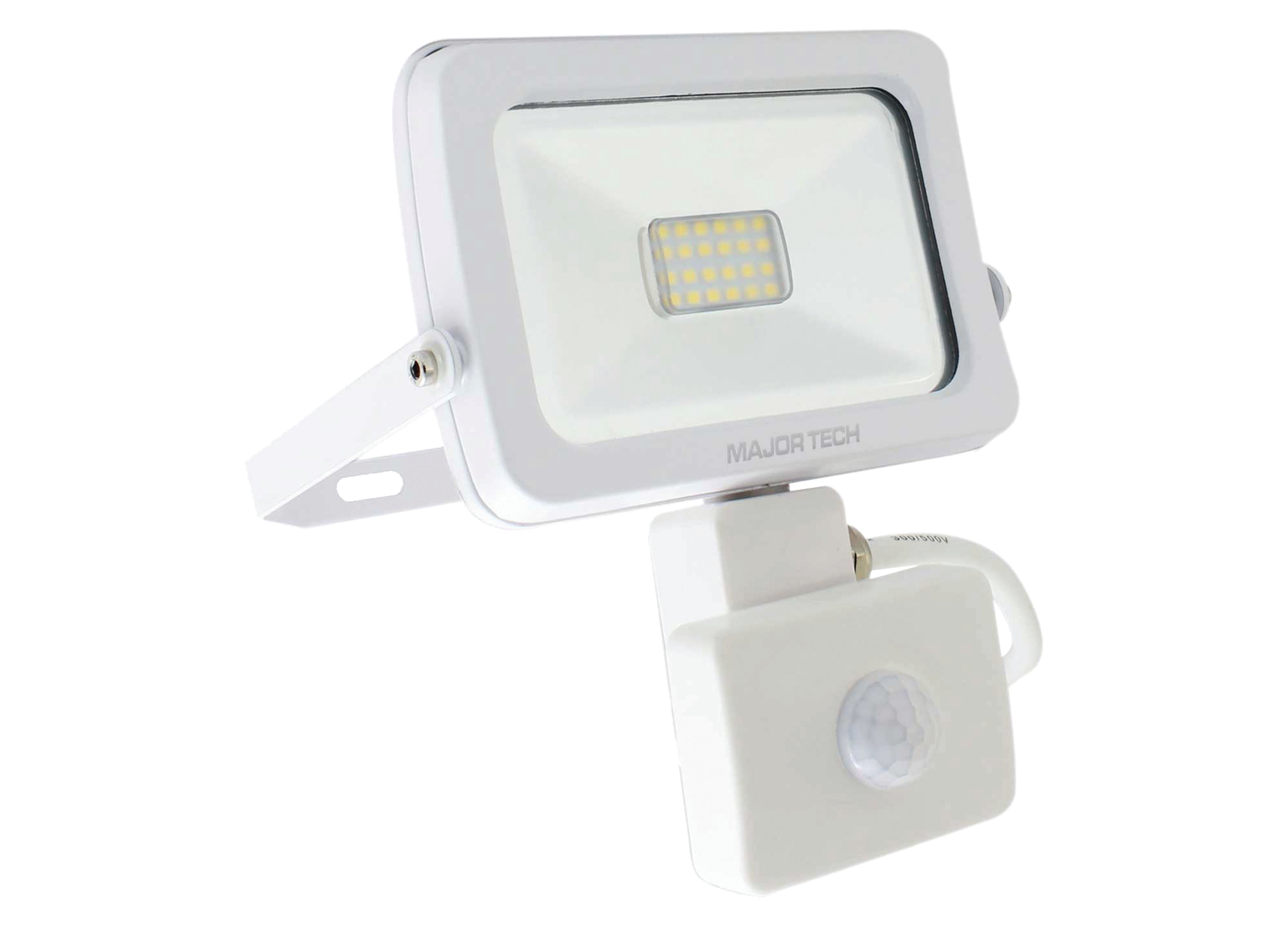 Natural White Outdoor 10W Floodlight with PIR Sensor (SLF10CW) - Major Tech