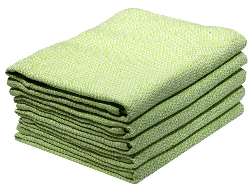 Multipurpose, Easy Fit, Absorbent Kitchen Towel- Design 2047 - 040x070cms - (05 Pc Pack) - Plain - Pistachio Green