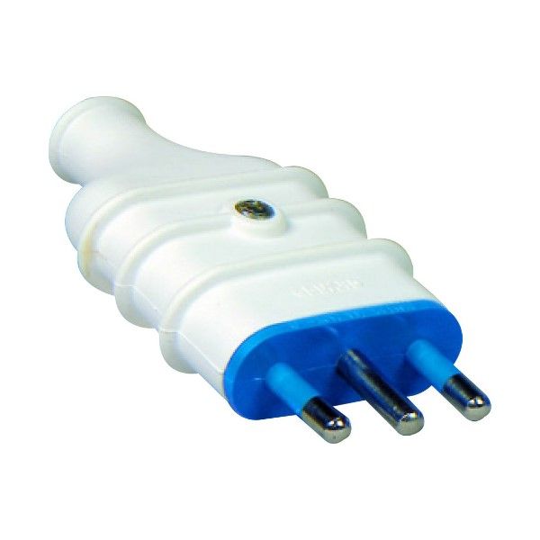 16A 2P+E 250V Plug White