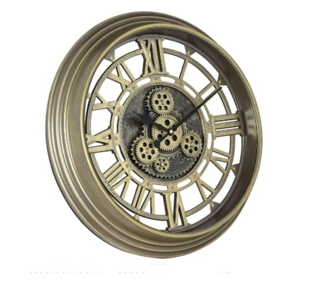 Bronze Gear Wall Clock – 50.8 cm