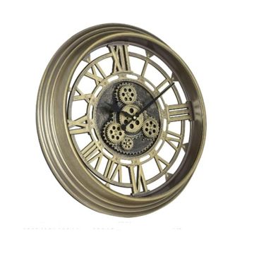 Bronze Gear Wall Clock – 50.8 cm
