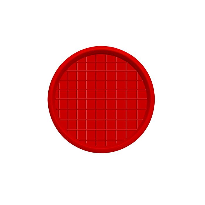 Poltek - Poultry Round Feed Tray Red - 2 Pack
