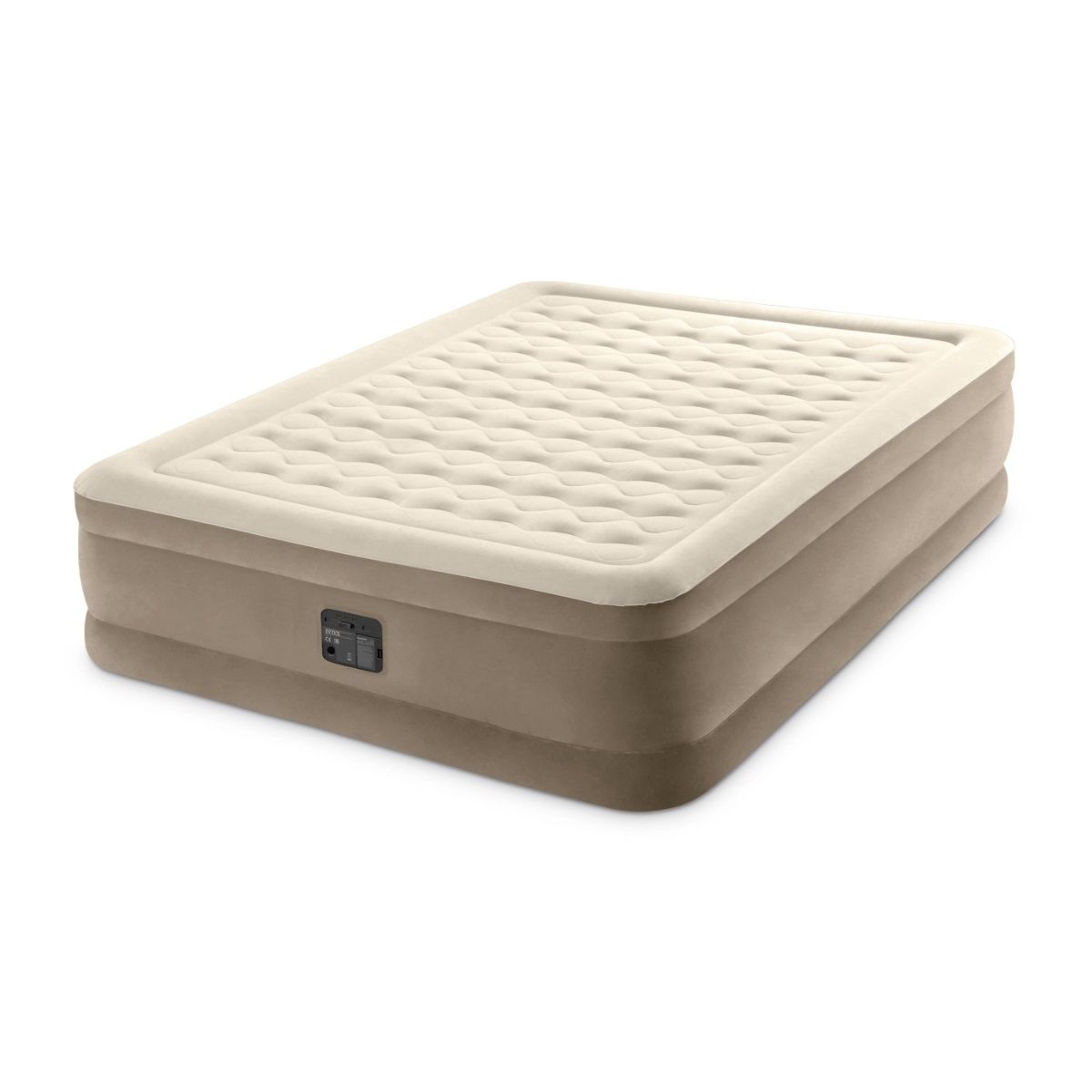 Intex Polyester Queen Ultra Plush Fiber-Tech Airbed Air Mattress Bed