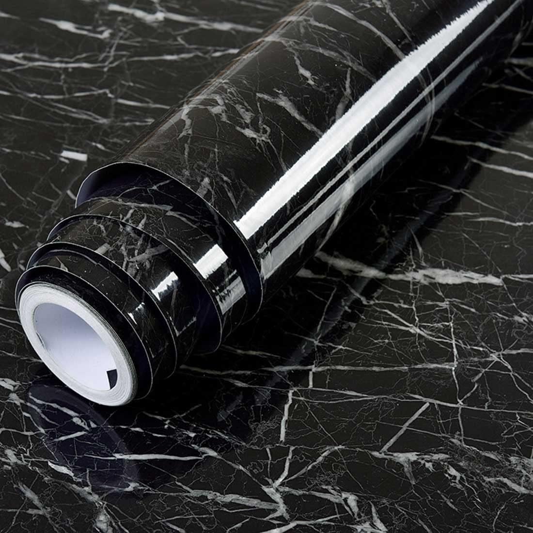Black and White Marble self Adhesive Contact Paper