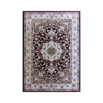 BK Carpets & Rugs - Persian Classic Medallion Rug - 2m x 2.9m - Maroon Red & Beige