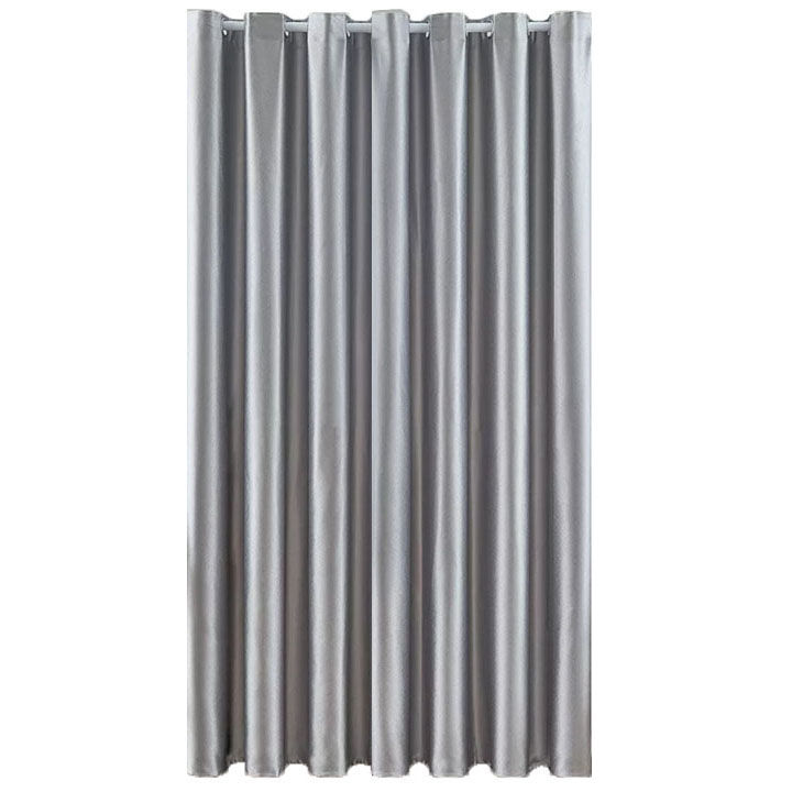 Matoc Readymade Curtain -100% Blackout -Shimmer SilverGrey -Eyelet -230cm W x 253cm H