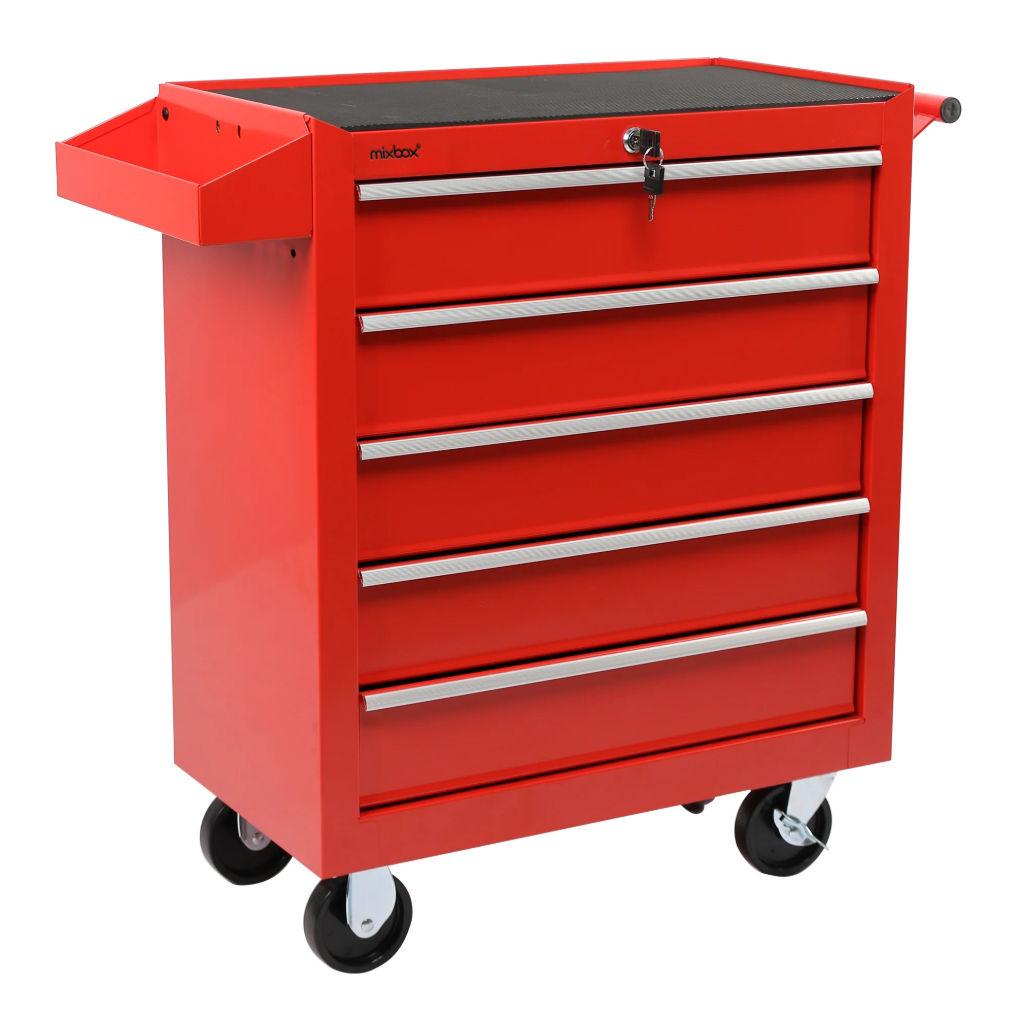 5 Drawer Heavy Duty Tool Storage Trolley Cart