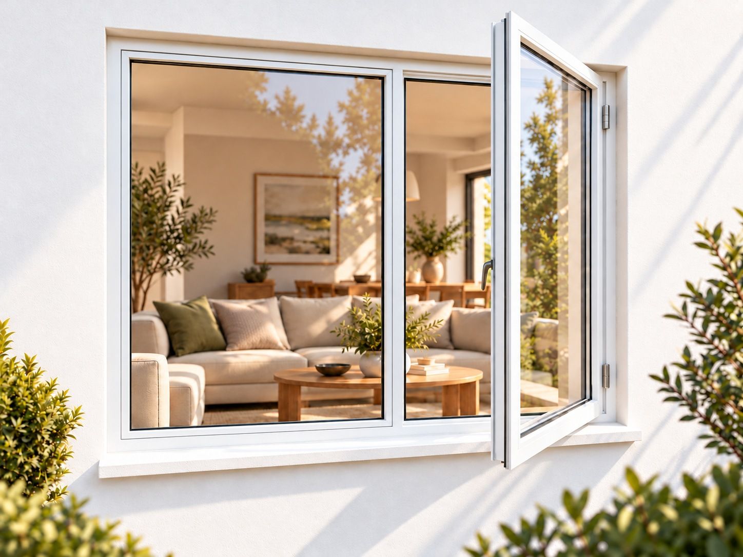 Kenzo Premium Side-Hung Aluminium Window - White, 1500 1200 mm, Right Side Opener