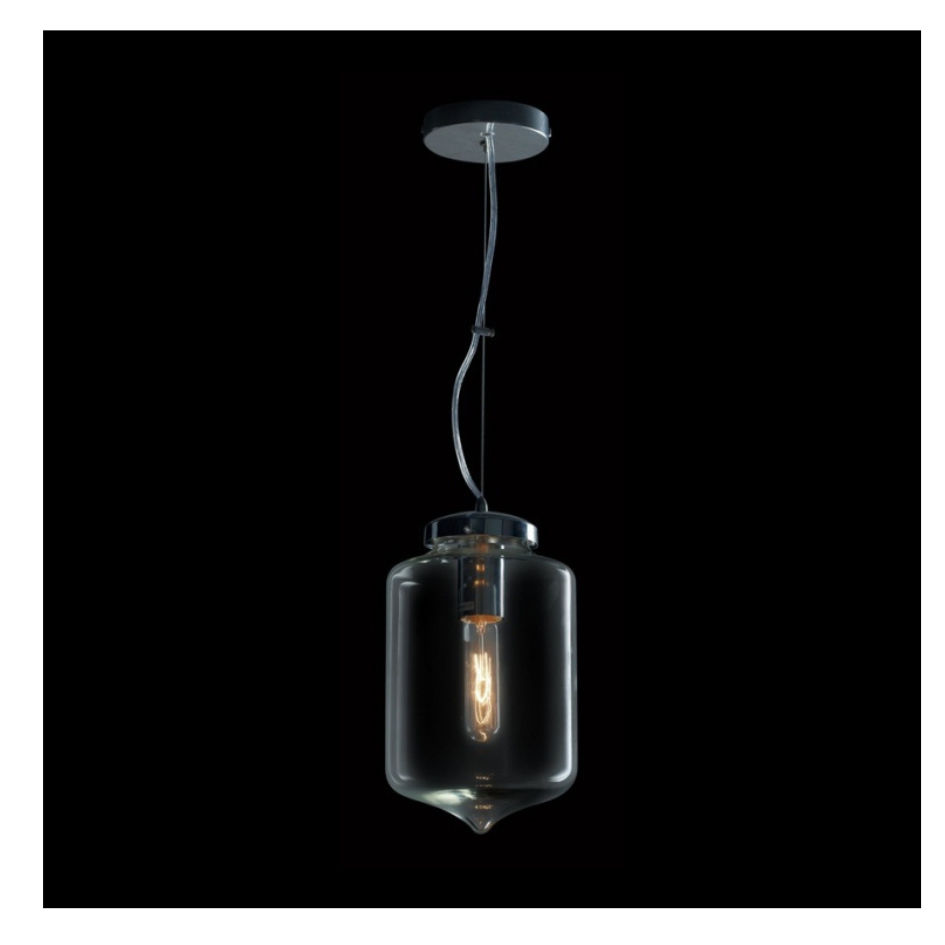 230v 60W E27 Lantern Glass Pendant