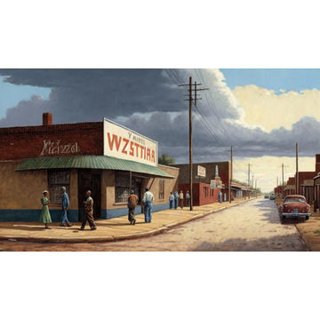 Canvas Wall Art - Canvas Wall Art –Vilakazi Street in Soweto - B1113 - [120 x 80 cm]