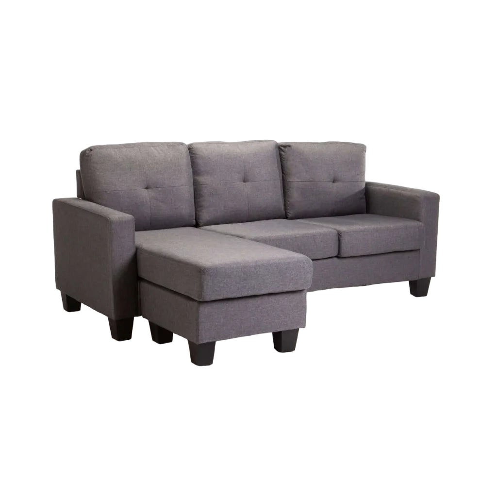 Vividitto - Nabubi Fabric Corner Chaise - Dark Grey