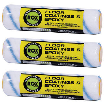 3 Pack - 230mm Floor Coatings & Epoxy Paint Roller - Refill