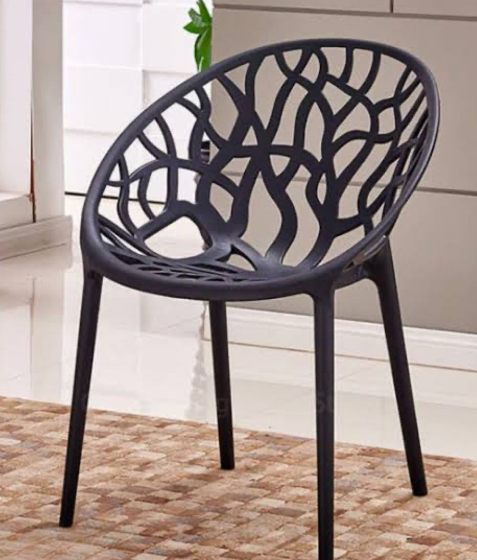 Leafline Modern Dining Chair - Black