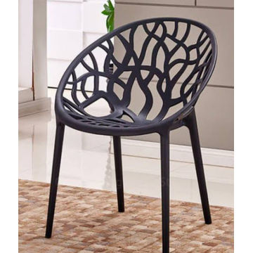 Leafline Modern Dining Chair - Black