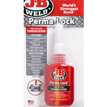 J-B Weld Perma-Lock High Strength Red Threadlocker 36ml