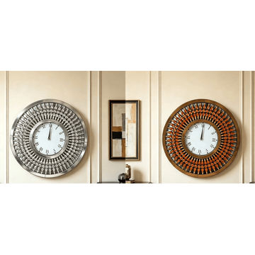 DecorMama Large Sunburst Wall Clock