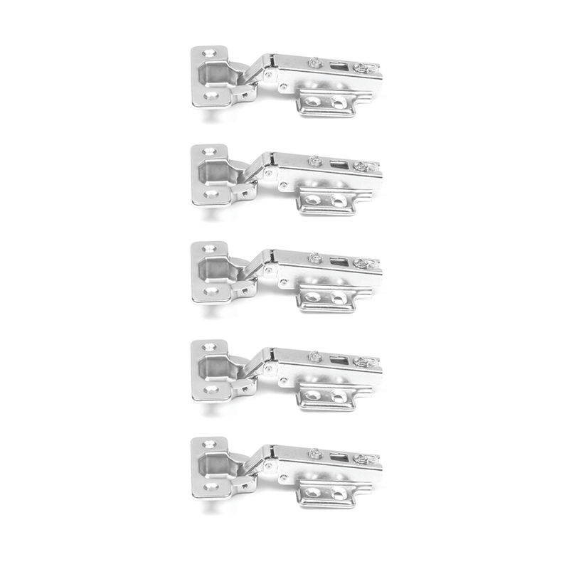 ROCO 110 Degree 4 Hole Base Plated Cupboard Hinge 0mm ( 5 Pack )