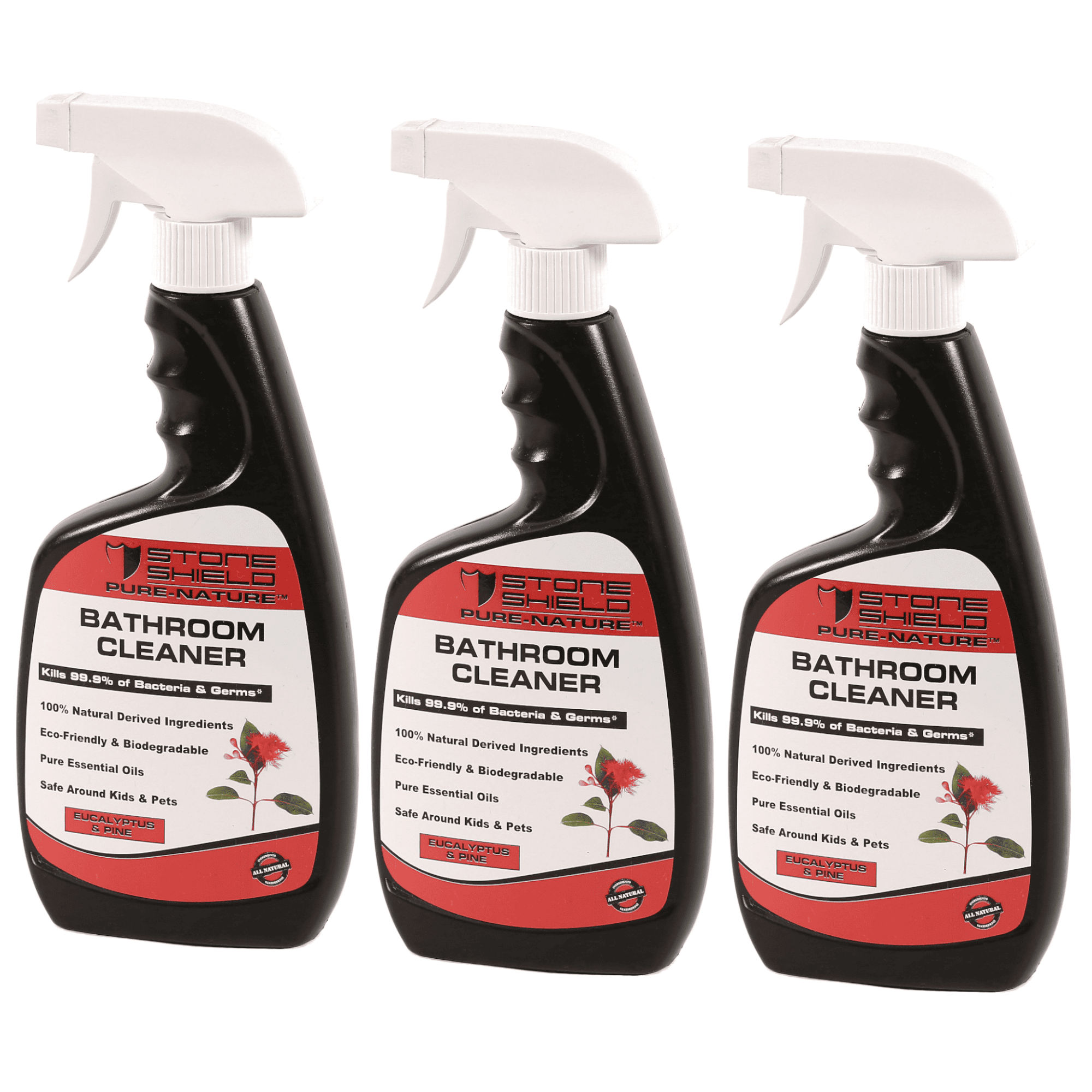 3 Pack BATHROOM CLEANER (NATURALS)