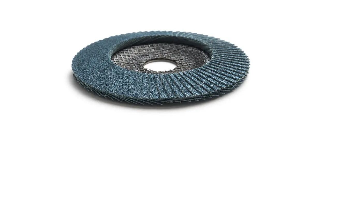 Bulldog Flap Disc, Homegrown, Angled, Zirconia, P120, 115mm x 22mm (4 pack) BY WOODLY