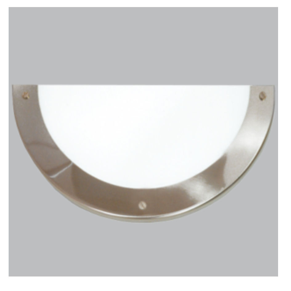 Satin Chrome Base with Frosted Glass