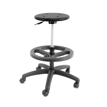 Industrial Stool Chair: Round - Draughtsman