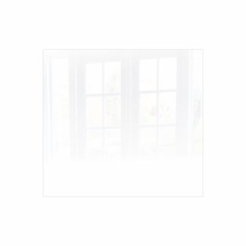 Decorative Glass Wall Tile (598 X 650 X 6mm) White RAL9010