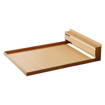 Modern Floor Bed Brown