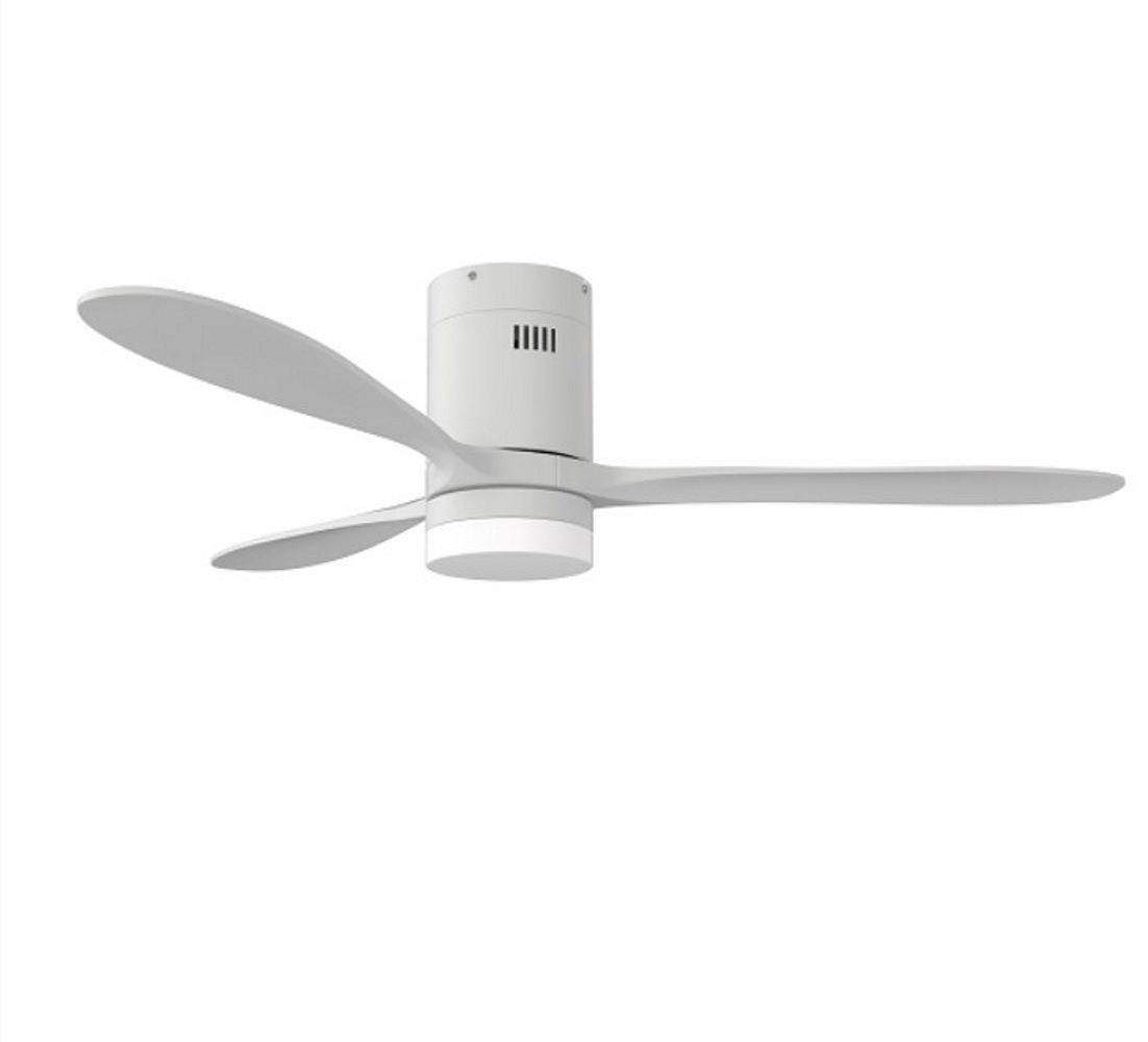 Solent Hugger 3 Blade Ceiling fan 1320mm Blade Sweep with LED light and Infra Red Remote