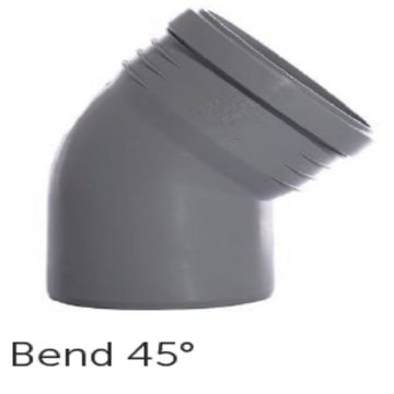 PVC/PP - 75mm Elbow 45 Degrees