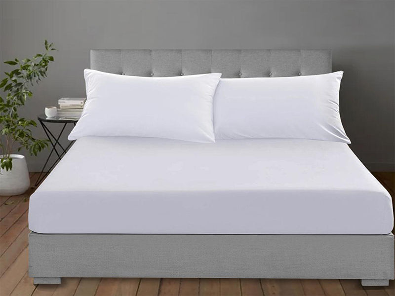 Premium Collection Soft Feel Fitted SheetOptical White Three Quarter XL(06 Piece Pack)