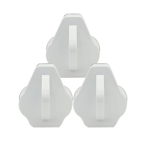 16A 3-Pin Plug Top's With Handle - Set of 3 (ESPUPLUG)