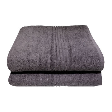 Bunty's Hotel Collection 600GSM 70x140cms Bath Towels - 02 Pc Pack - Pavement