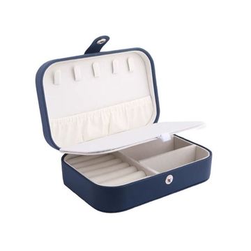 Portable Travel Jewelry Organizer Case-BLUE