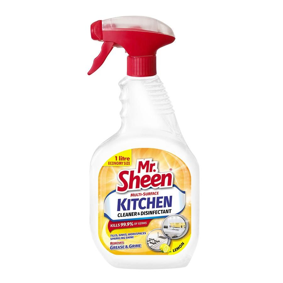 Mr Sheen Multi Surf Disinfec Kitchen Clean 1L 3 Pack