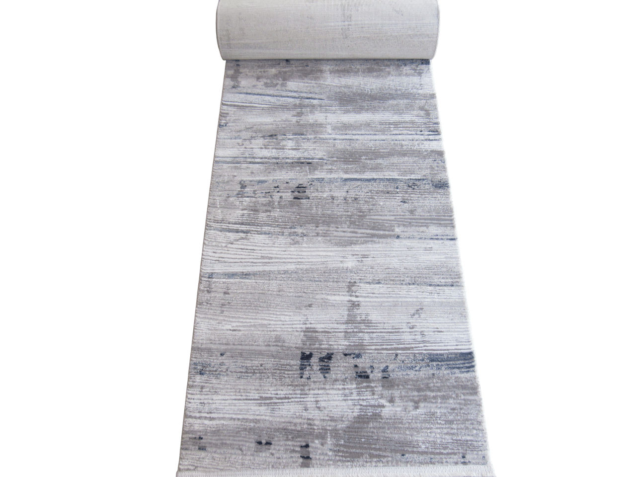 BK Carpets & Rugs – Modern Soft Slate Runner – Grey , Blue & White - 80cm x 5m