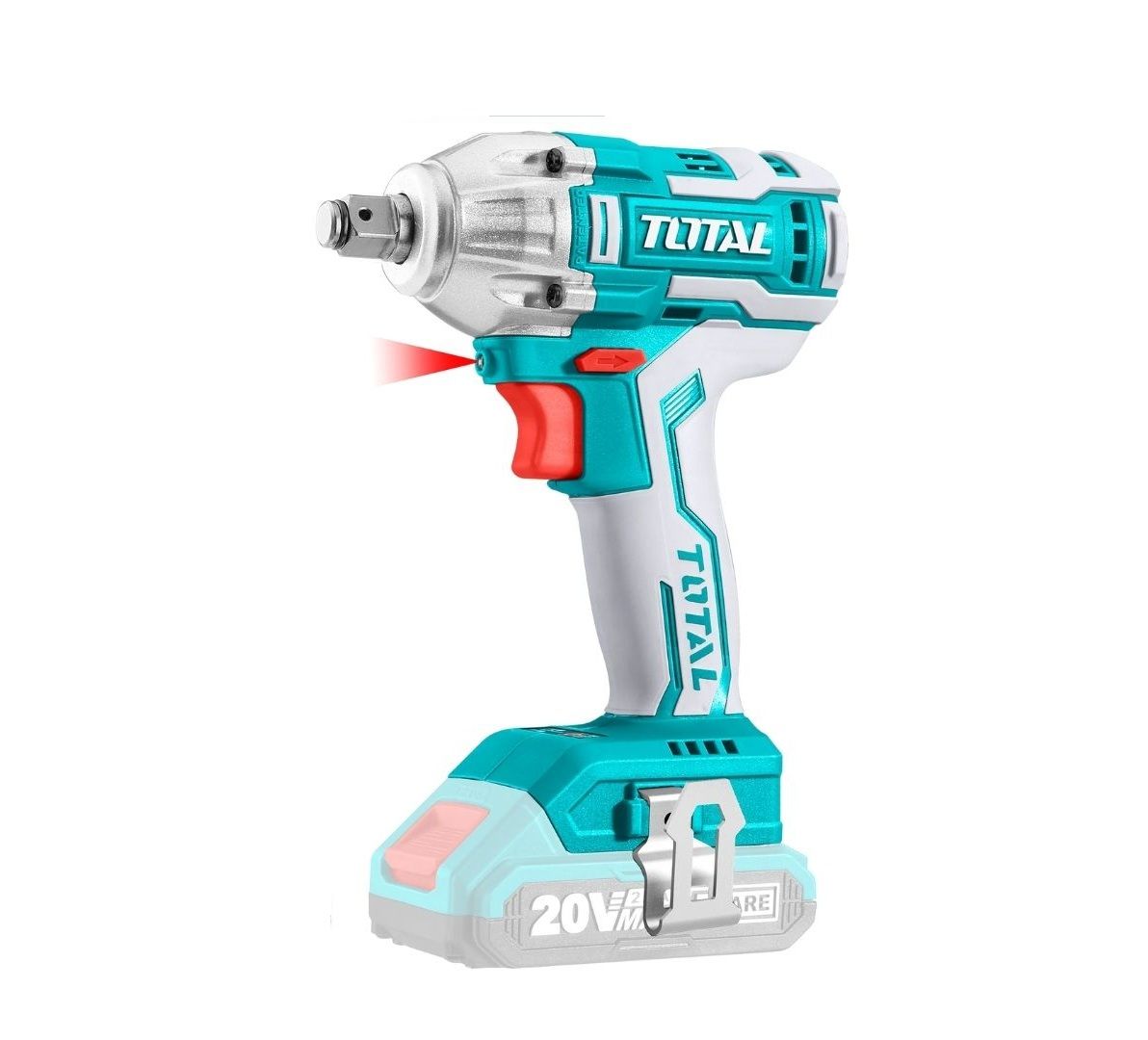 Total 1/2"Dr Lithium-Ion Impact Wrench 300Nm 20V W/O Batt And Char