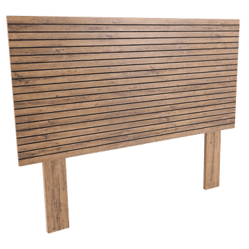 Hamilton Ribbed Headboard Queen Rustic Birch