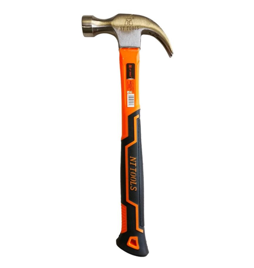 NT TOOLS Claw Hammer 500g Poly Handle with Rubber Grip