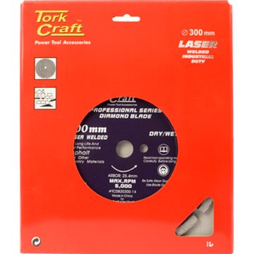 Diamond Blade 300 X 25.4Mm Asphalt Laser Welded Segmented Tar