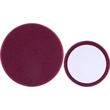 Foam Pad Hook And Loop Maroon Sponge 150Mm 6" Heavy Compounding