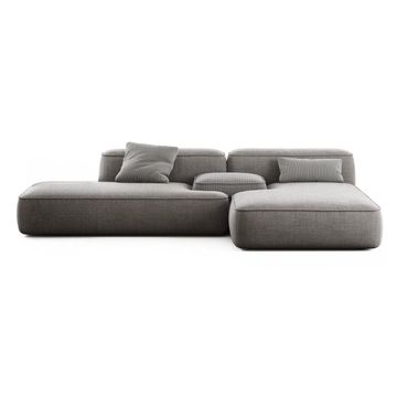 Teddy-George - Orlando couch / Sofa, in Grey linen