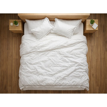 Rey's Fine Linen - Egyptian Collection - Oxford Satin Stitch Duvet Cover - Jet Black - Single(06 Sets)