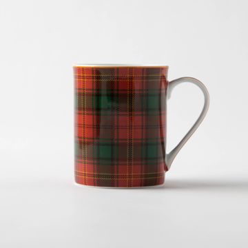 Jenna Clifford Red Tartan Mug in Gift Box Set of 4