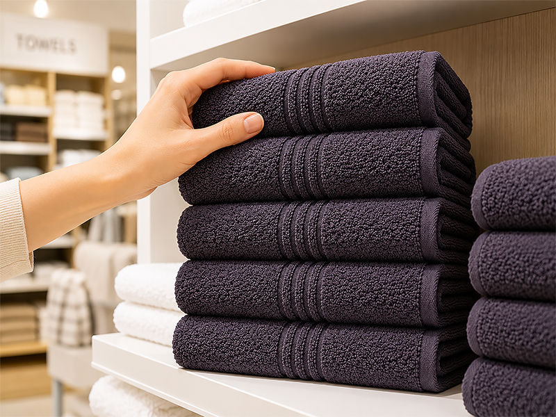Hotel Collection 600GSM 50x90cms Hand Towels - 05 Pc Pack - Pavement