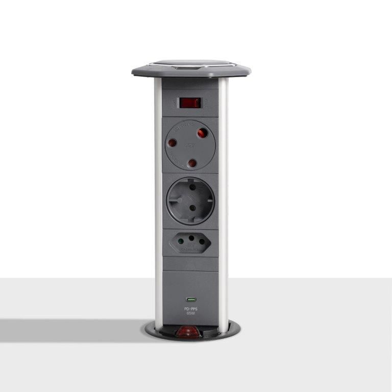 Multiplug Powerlogic Powerdock MK565 Dark Grey