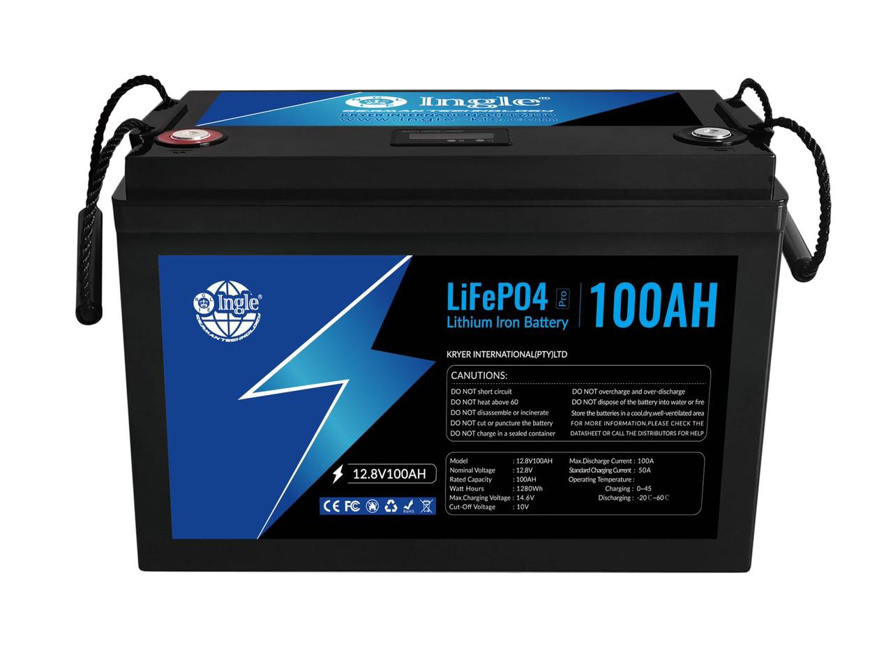Ingle 12.8V 100Ah Lithium Battery