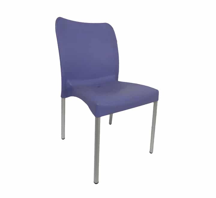 Vividitto - Heavy Duty armless Café Chair -Lavender