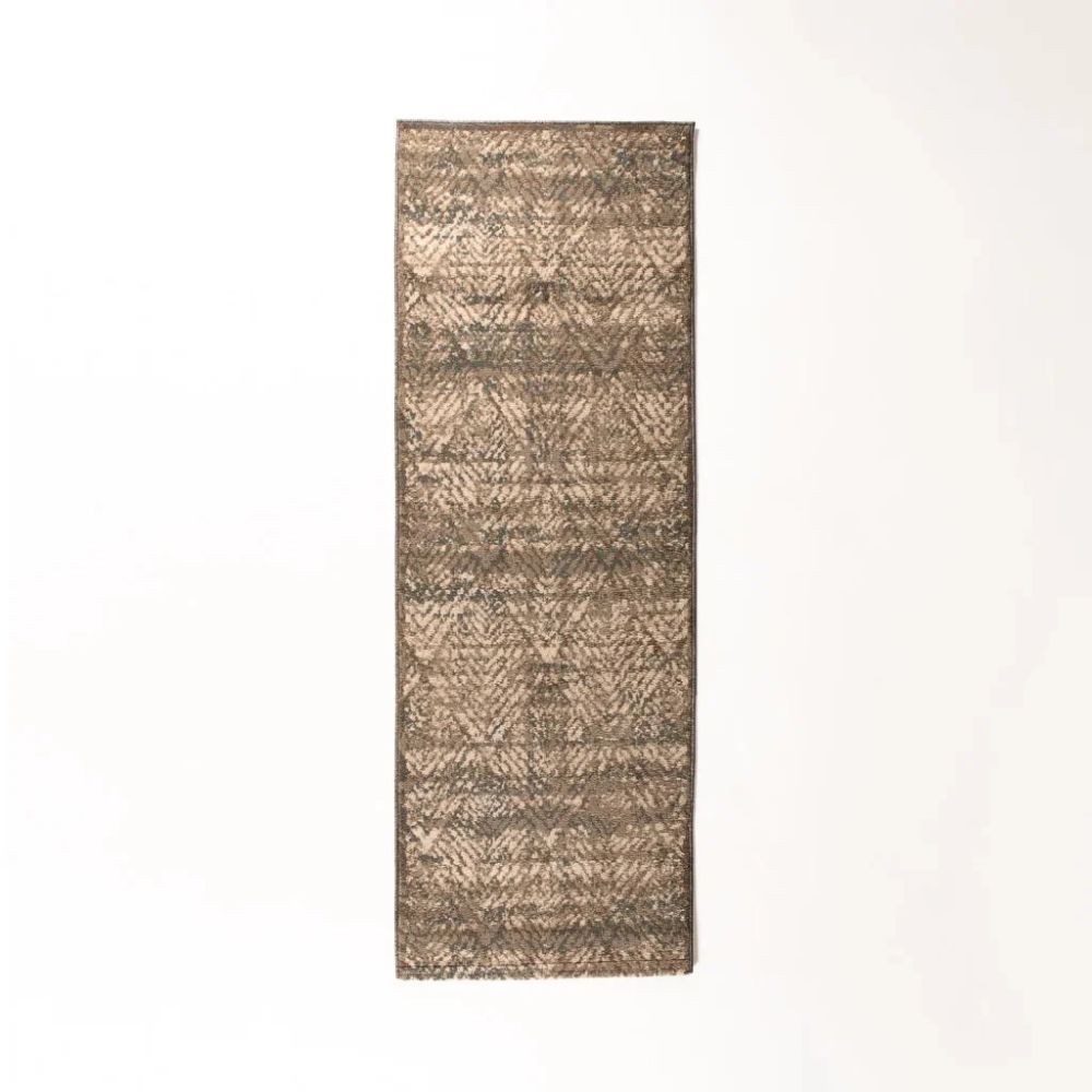 Oslo OS1 Runner – 80x240cm Modern Polypropylene Hallway Rug in Grey & Beige